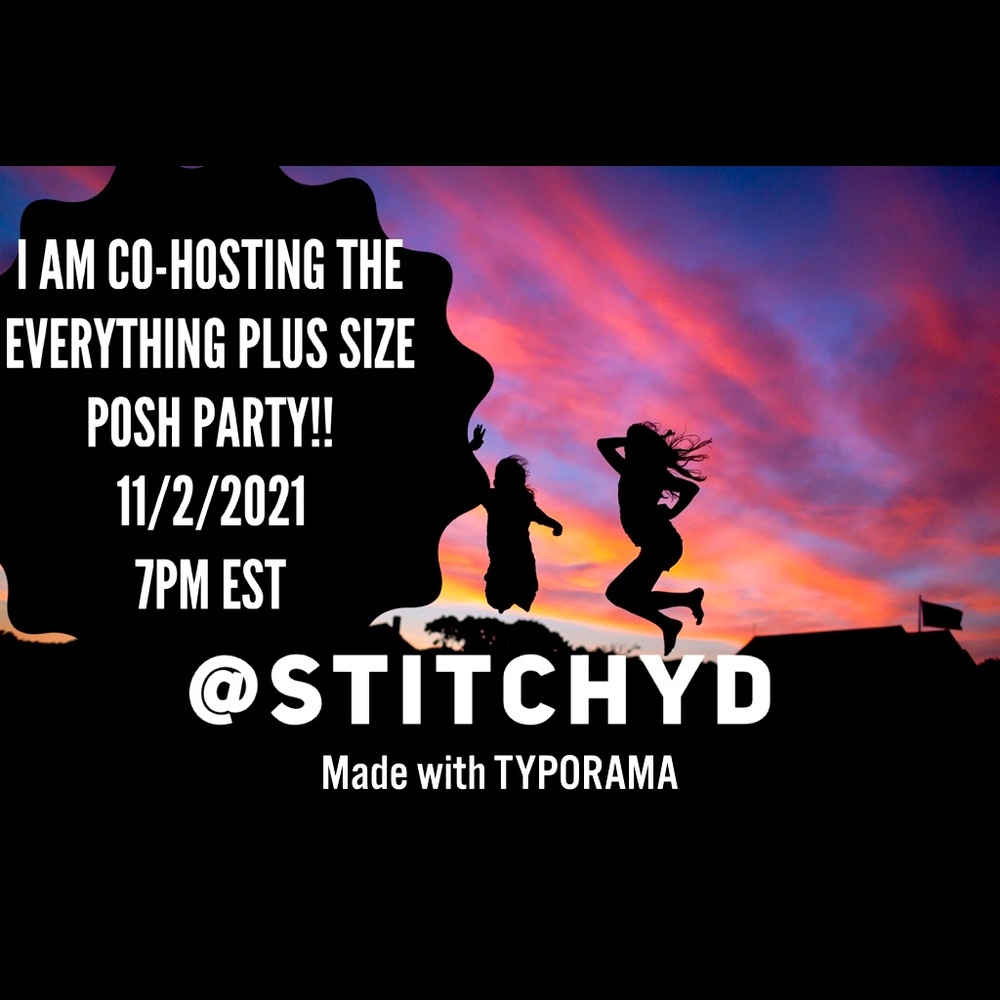 PLUS SIZE POSH PARTY 11/2/2021 7pm Eastern